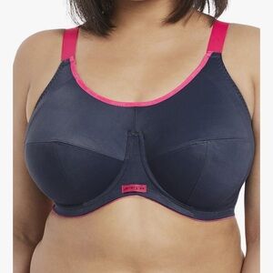 Elomi Navy and Pink Bra 34K